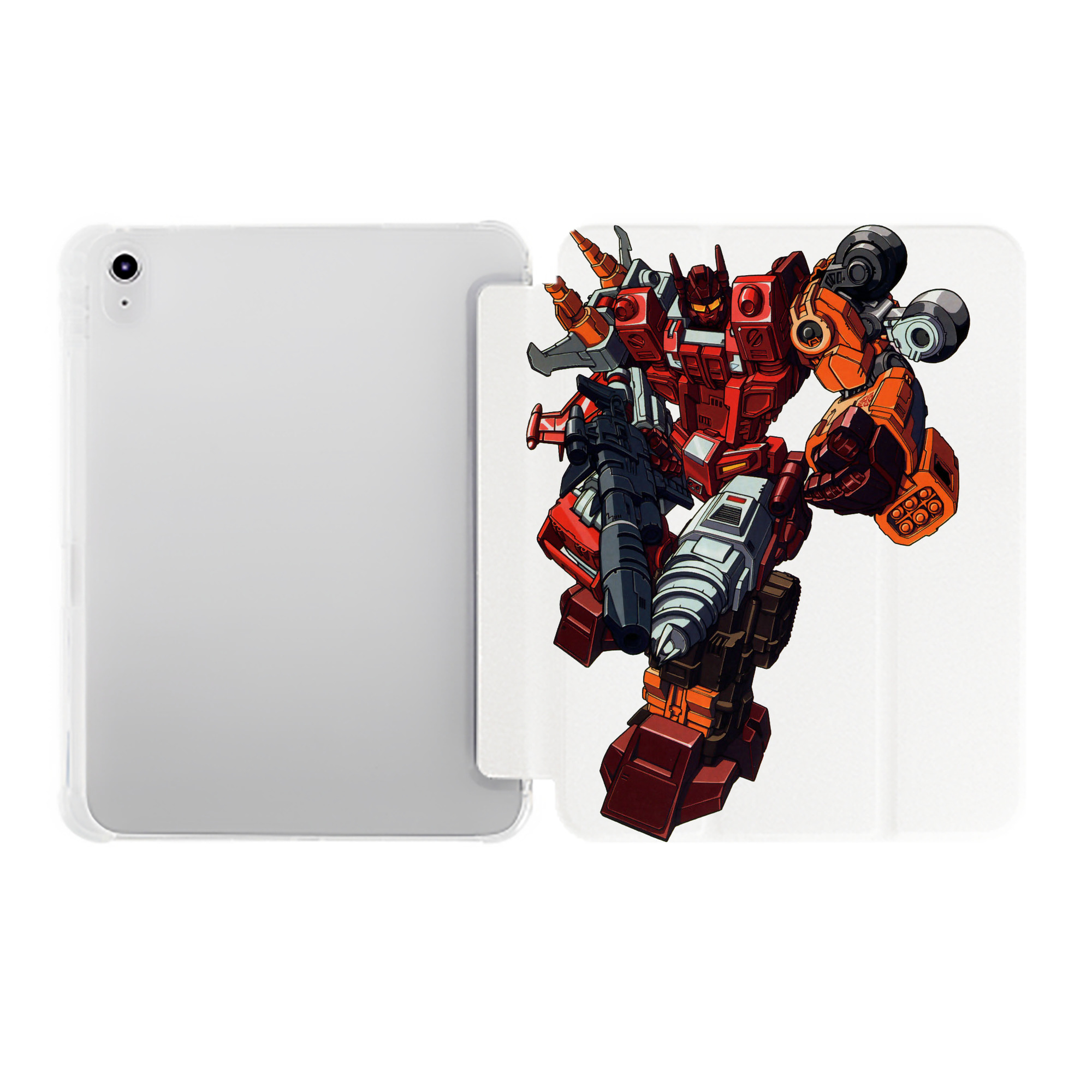 （画像用）  IPad ケース ペン収納付き 三つ折りスタンド PUレザー×シリコン 対応機種9.5/10.5/10.9インチ